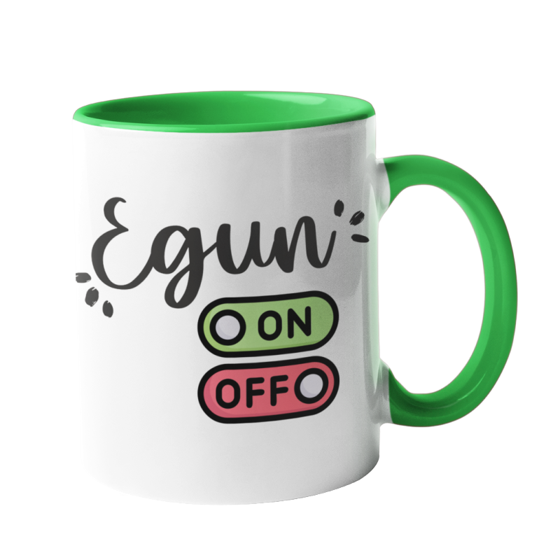 Taza Egun on off verde