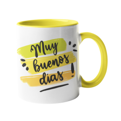 Taza Muy buenos dias amarilla