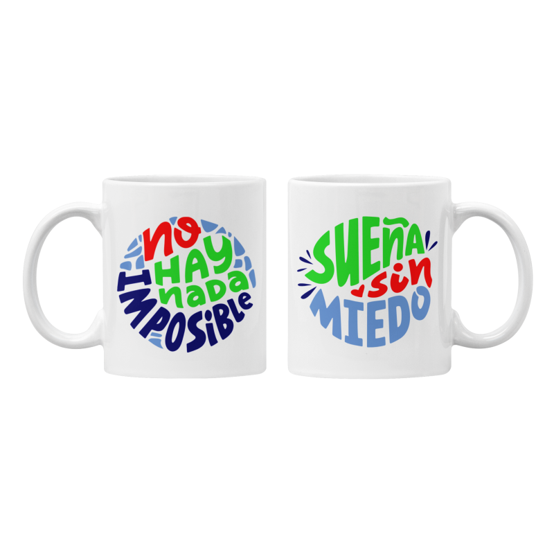 Taza No hay nada imposible blanca
