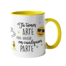 Taza Tienes arte amarilla
