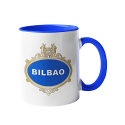 Taza placa calles de Bilbao