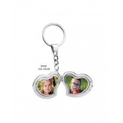 Llavero portafotos corazón