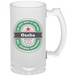 Jarra de cerveza personalizable Osaba