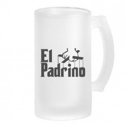 Jarra de cerveza personalizable El padrino