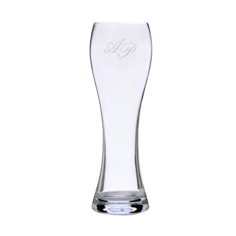 Vaso cerveza personalizado con iniciales