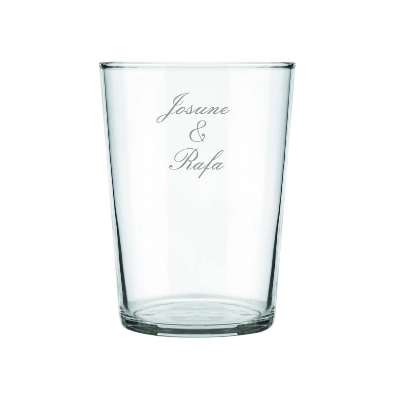 Vaso sidra personalizado con nombres
