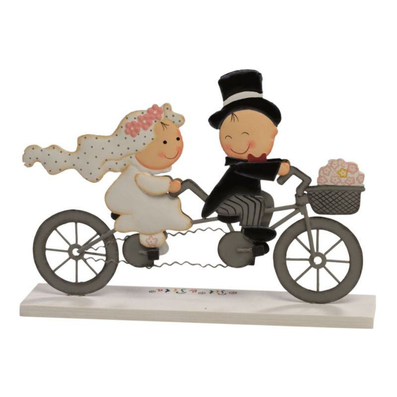 Figura novios bici tándem
