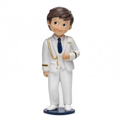 Figura tarta comunión almirante blanco