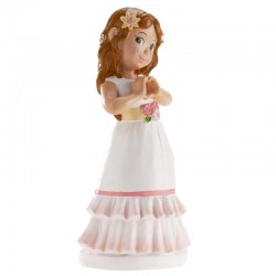 Figura tarta niña comunión love de lado
