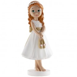 Figura tarta niña comunión descalza