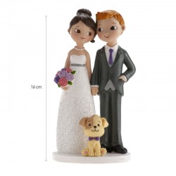 Figura tarta boda con perrito