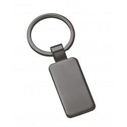 Llavero rectangular antracita