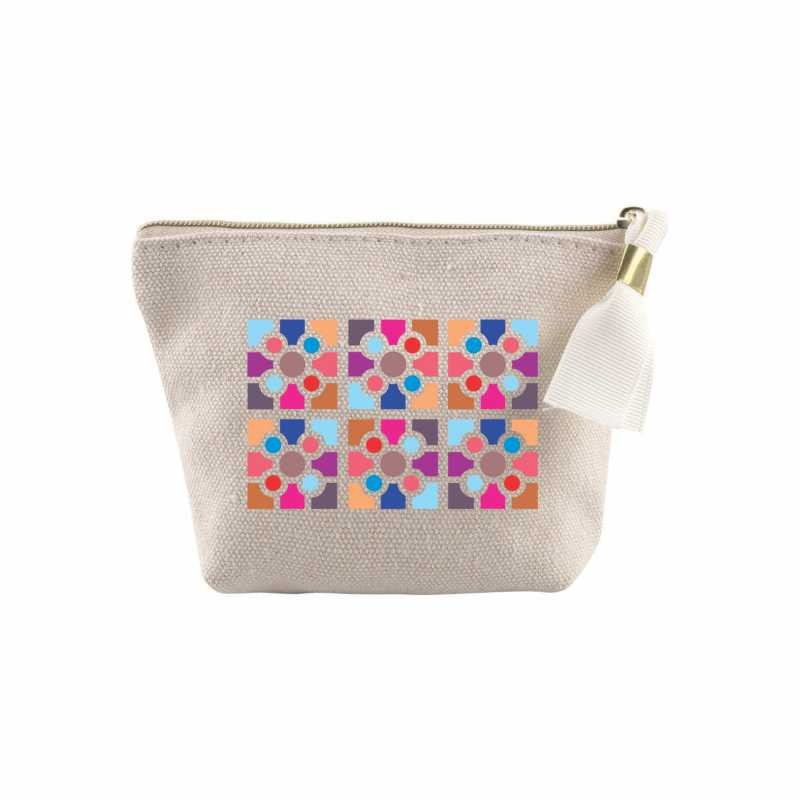 Monedero Carterita Baldosa Colores Pastel