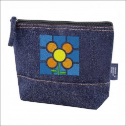 Neceser denim Baldosa flor...