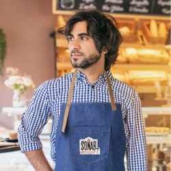 Delantal vaquero edificio soñar