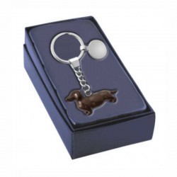 Llavero perro salchicha teckel regalo caja
