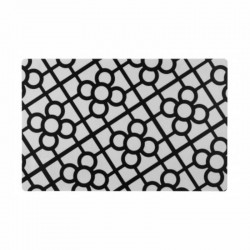 Set 6 manteles individuales Baldosa de Bilbao Blanco y negro