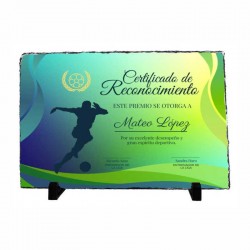 Placa conmemorativa pizarra personalizada BRILLO