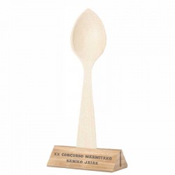 Trofeo cuchara madera